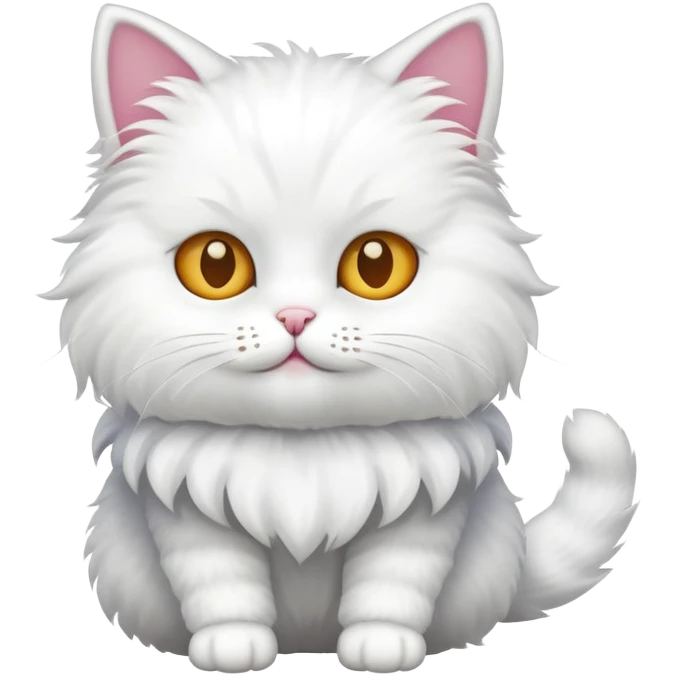 a white cat wearing a costume emoji