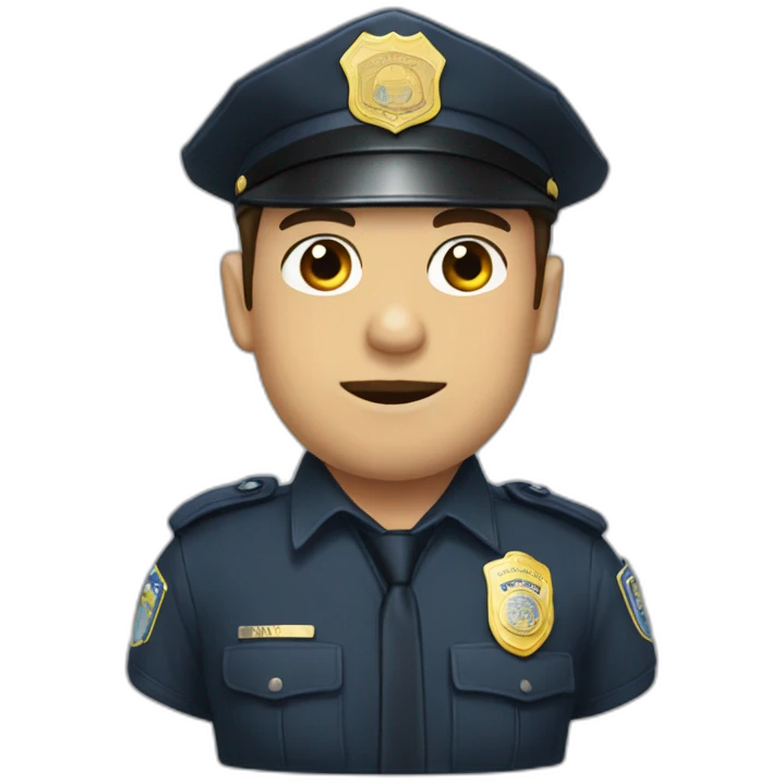 Policía guapo emoji