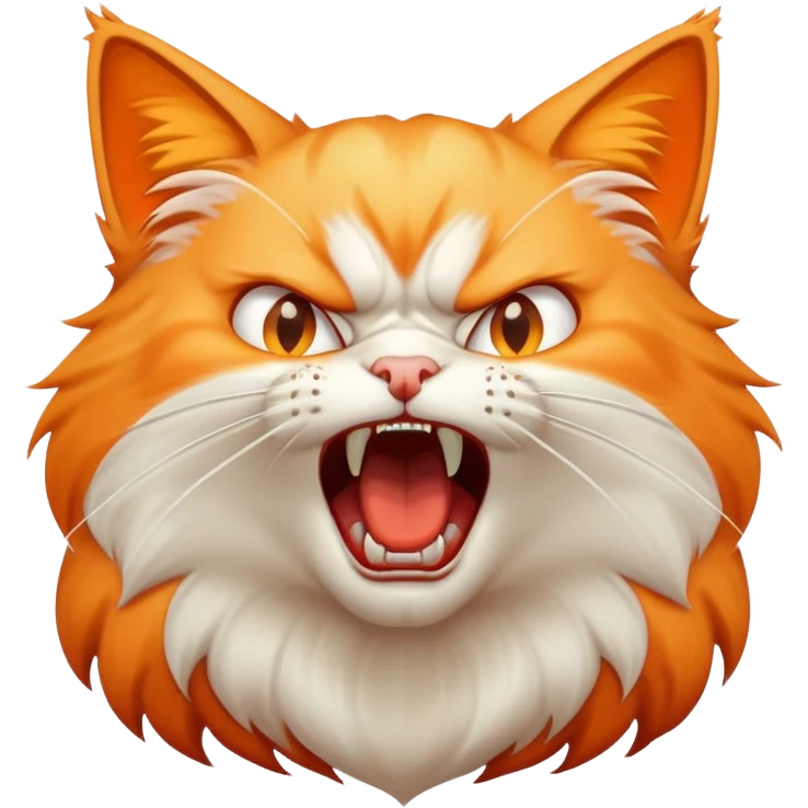yelling cat emoji