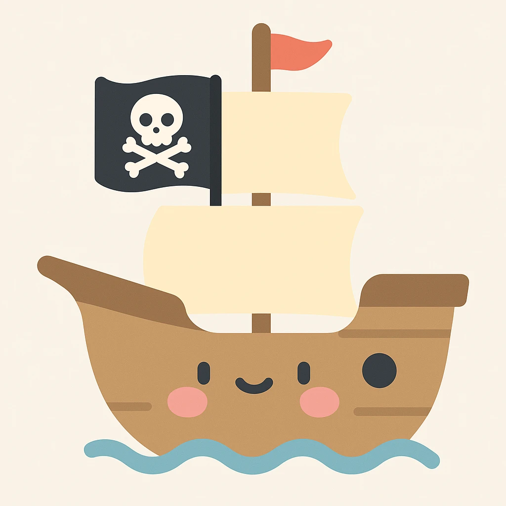 pirate ship emoji