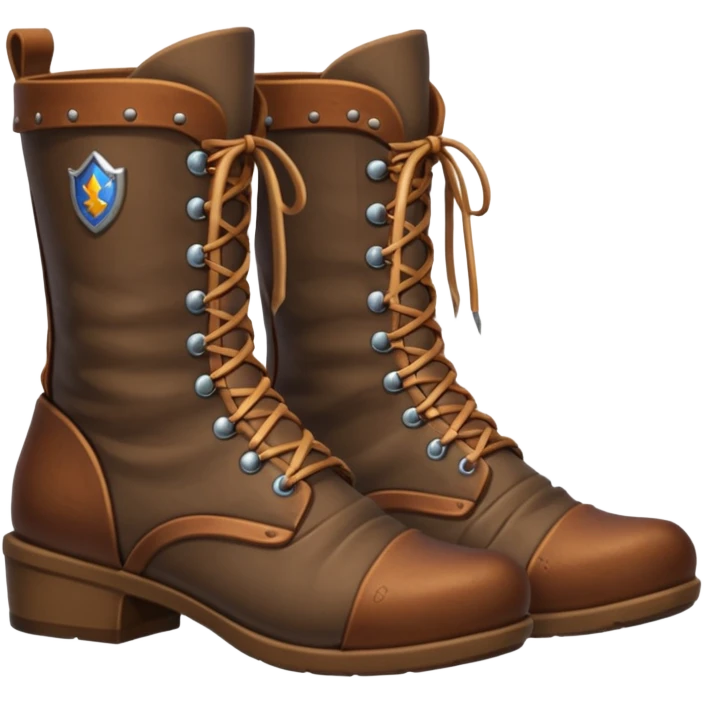 medievil boots, simple fantasy adveture boots, female emoji