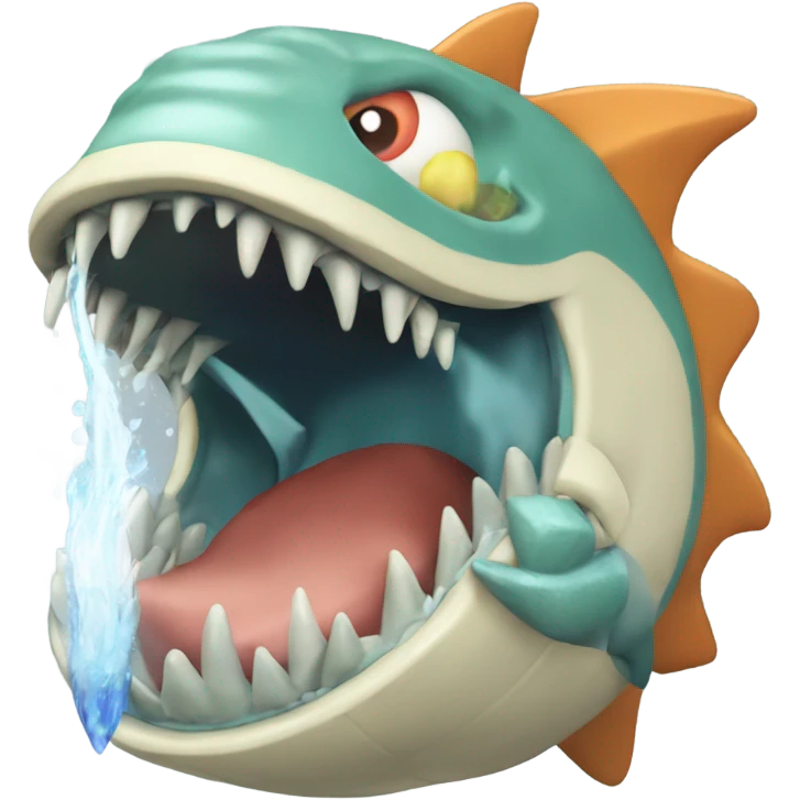 Gyrados eating a magikarp emoji