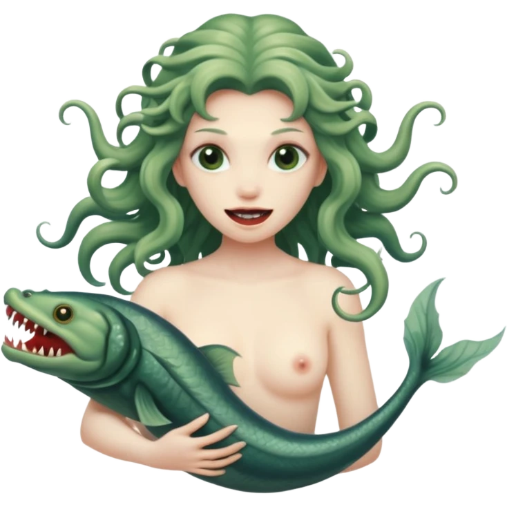 scylla a nymph with six eel heads and a monster body emoji