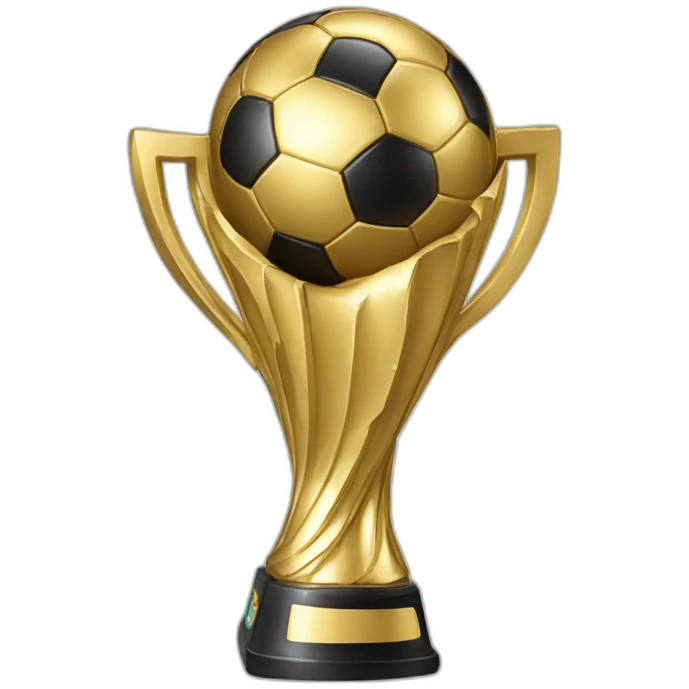 world cup trophy decorated for christmas emoji