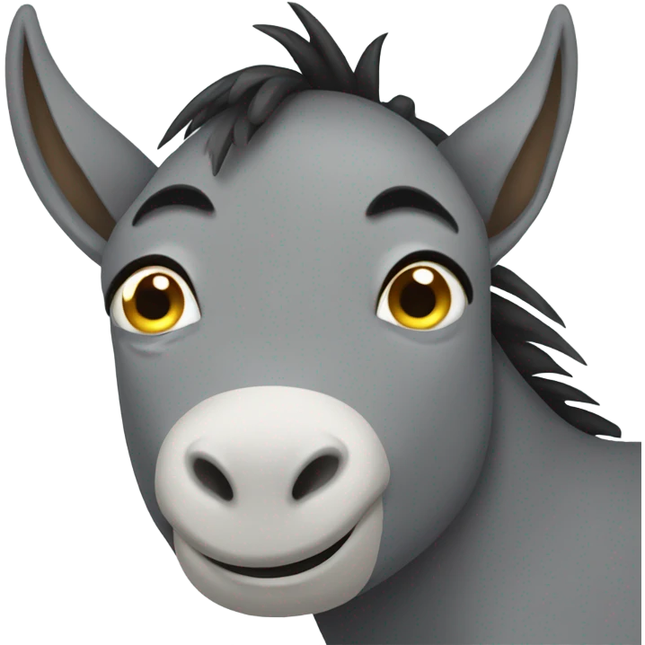 Crying donkey emoji