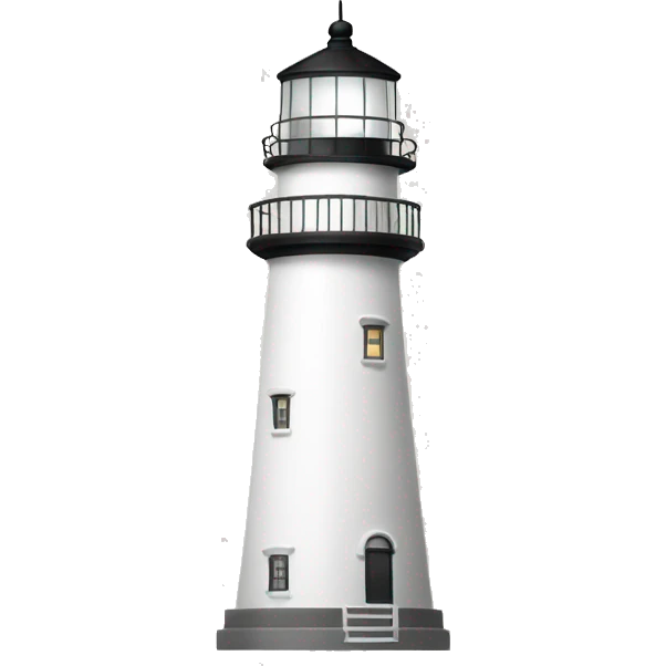 white lighthouse emoji