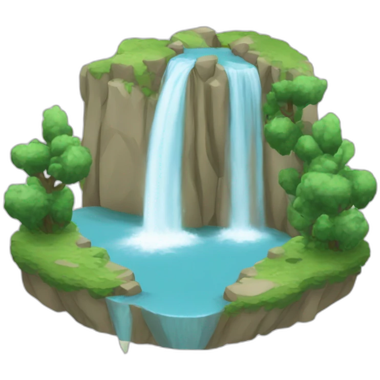 Cascade d'eau emoji