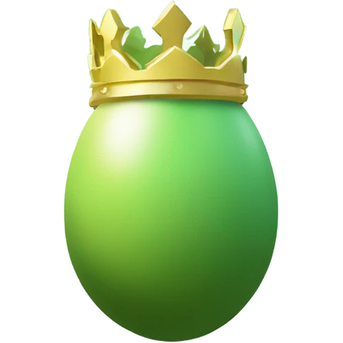 dofus game egg green with crown emoji