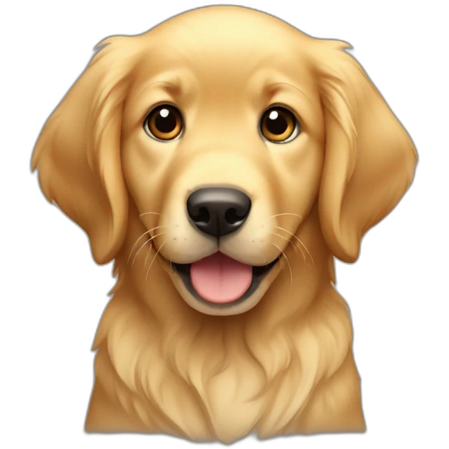 golden retriver puppy emoji