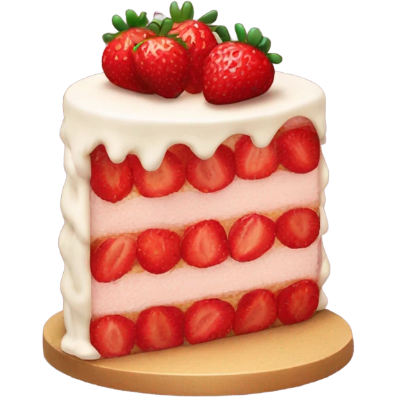strawberry cake  emoji