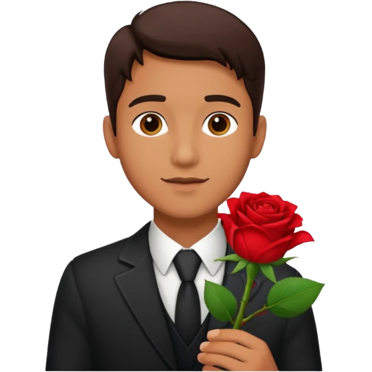 Hombre con una rosa 🌹 emoji