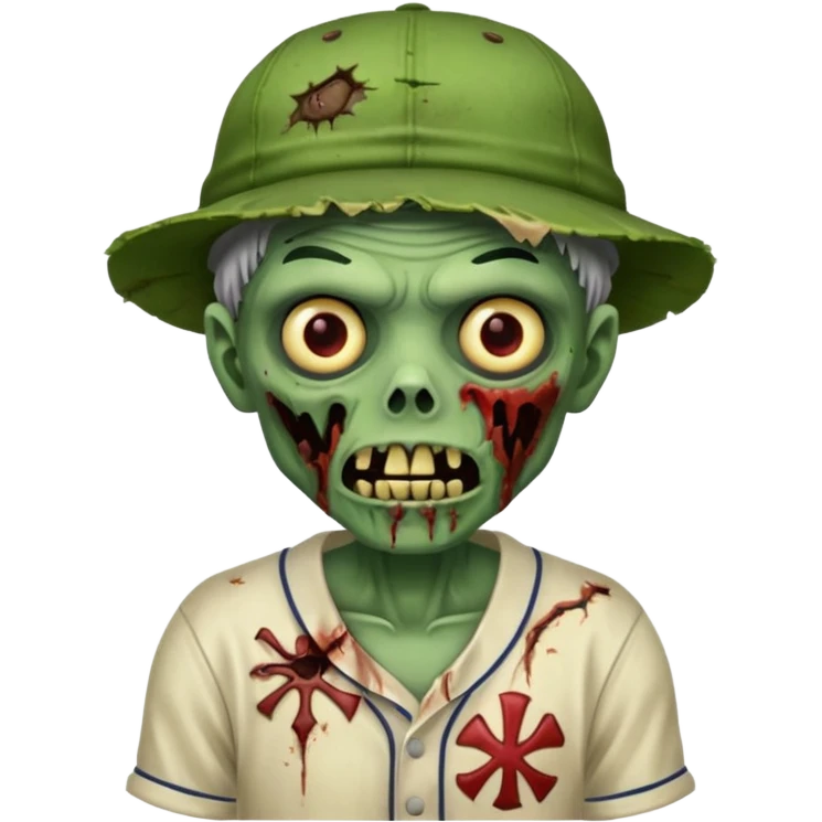 baseball hatted zombie emoji