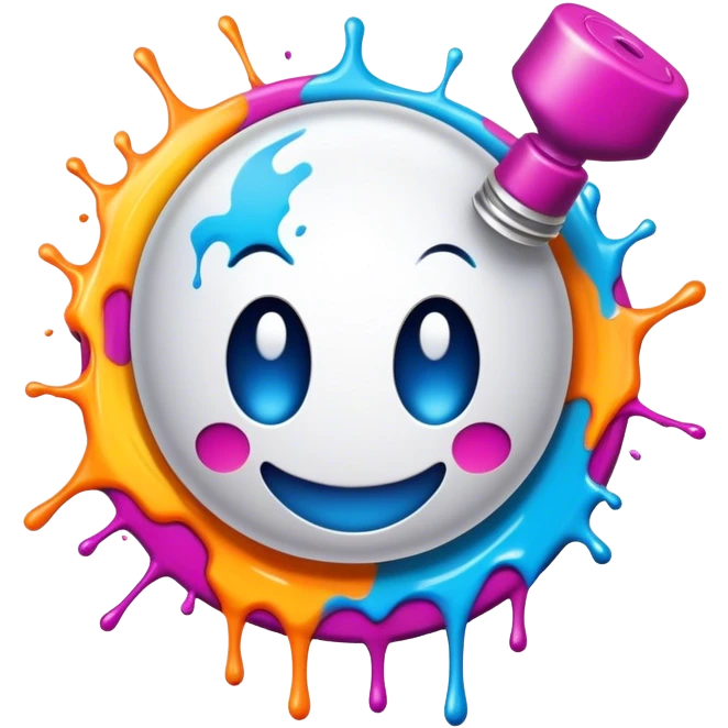 Graffiti art spray paint  emoji