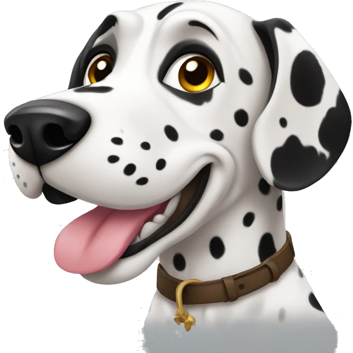 Dalmatien qui souri emoji