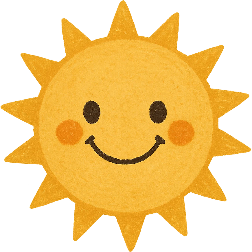 smiling sun emoji