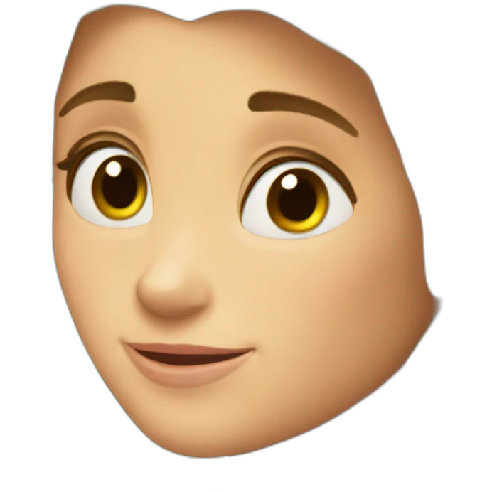 Rapunzel with pan emoji