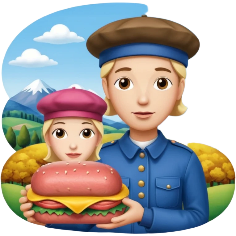  SPAM meat jeff koons style sculpture art french portrait landscape  emoji