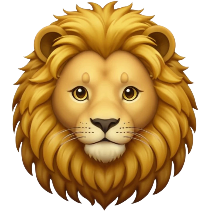 lion wearing black jumper emoji