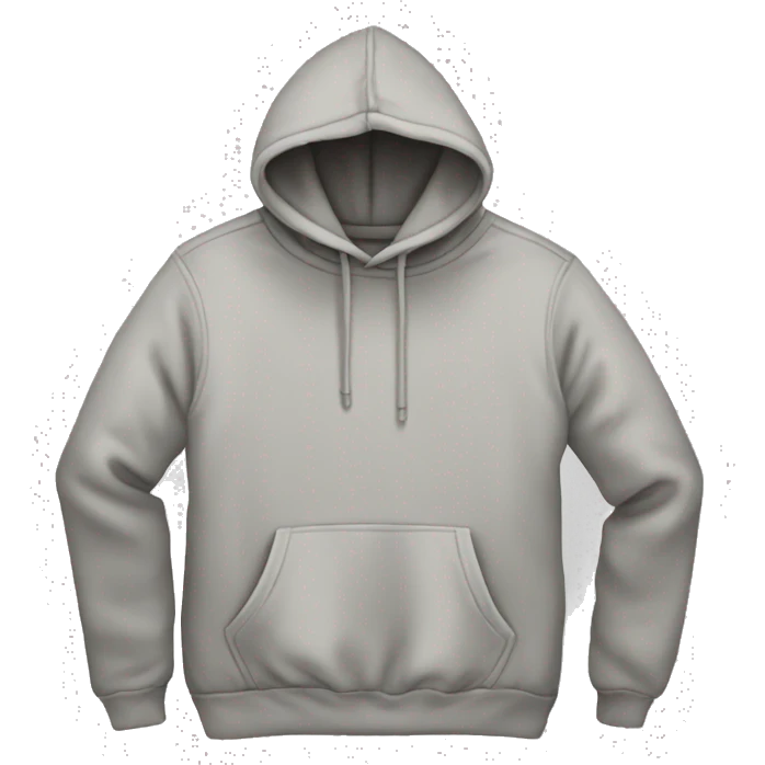 pullover hoodie no person emoji