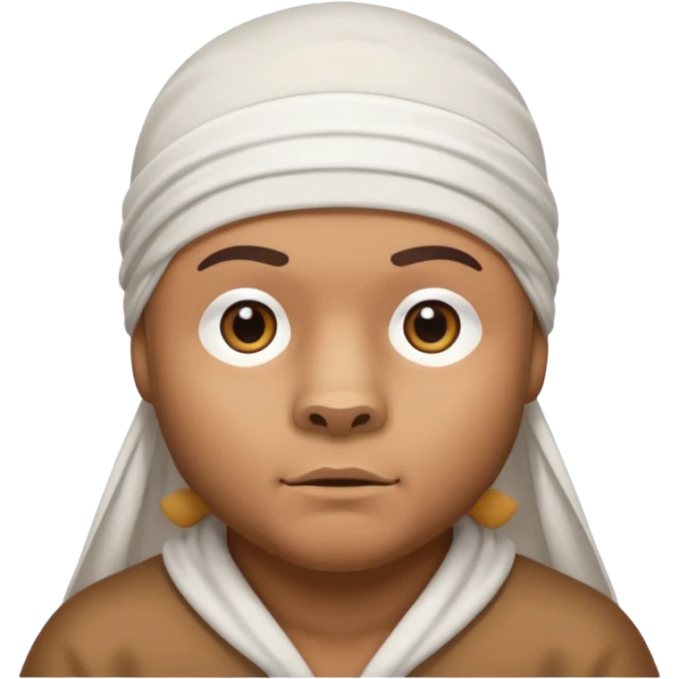 Сделай лицо медведя в белой дюраге emoji