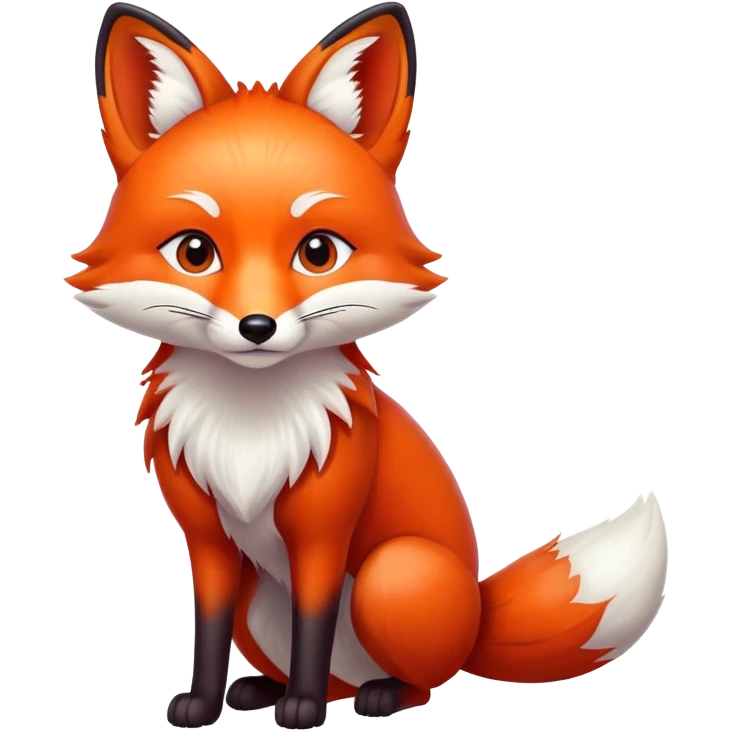 Red Chinese fox emoji