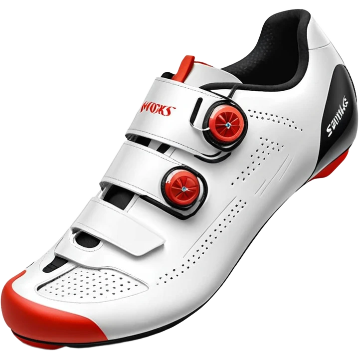 Wight color road cycling shoes looks like s-works torch, without any logo emoji