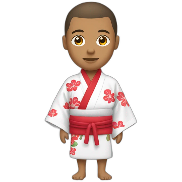 mbappé with kimono emoji