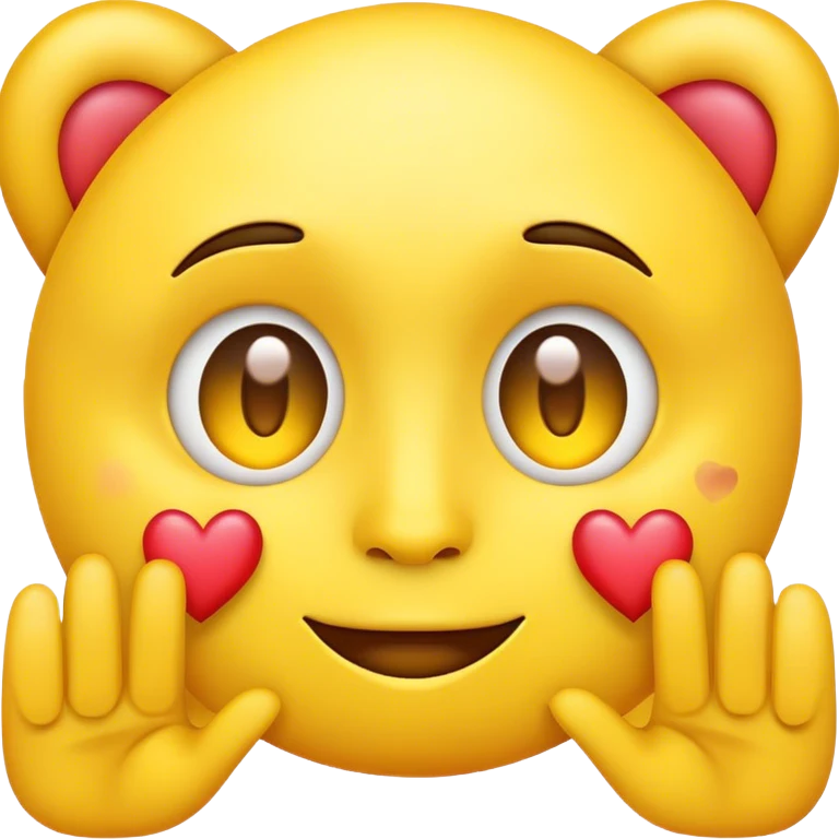 love yellow face emoji emoji
