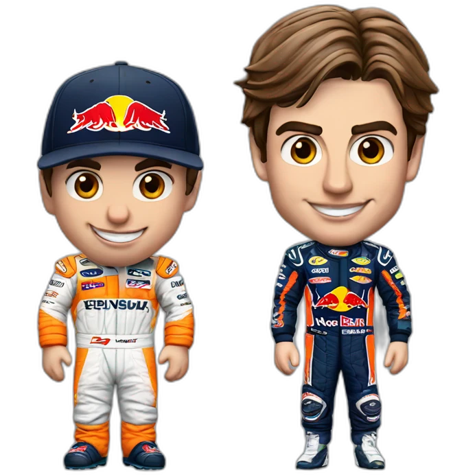 Max verstappen met carlos Sainz emoji