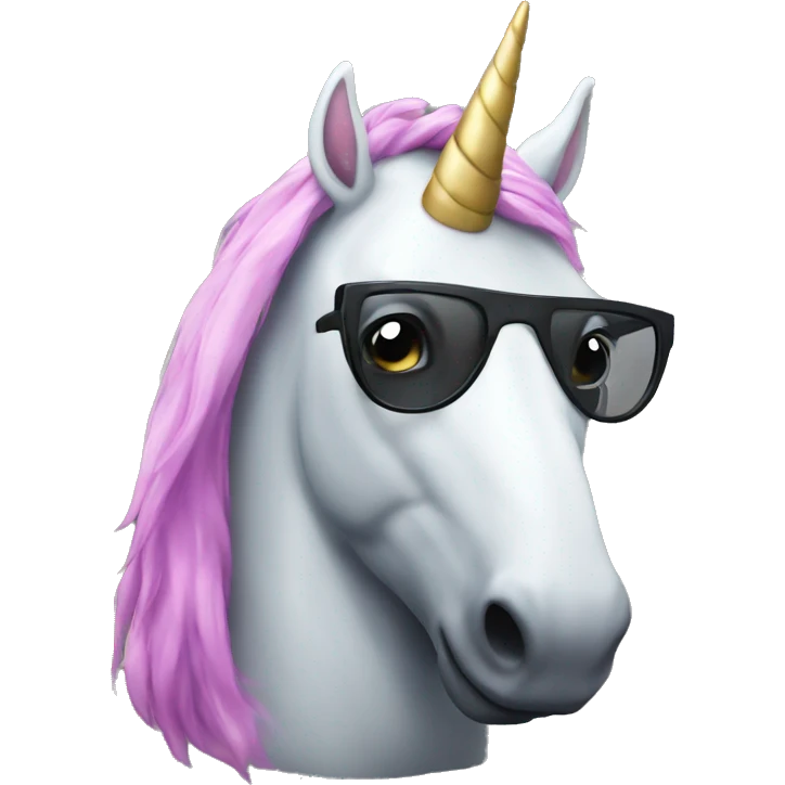 black tech geek unicorn with gla emoji
