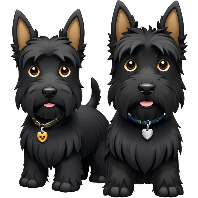 Two Scottish terriers emoji