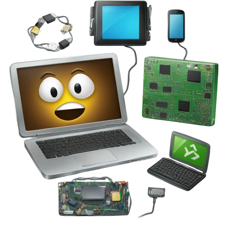 recycling electronic materials emoji