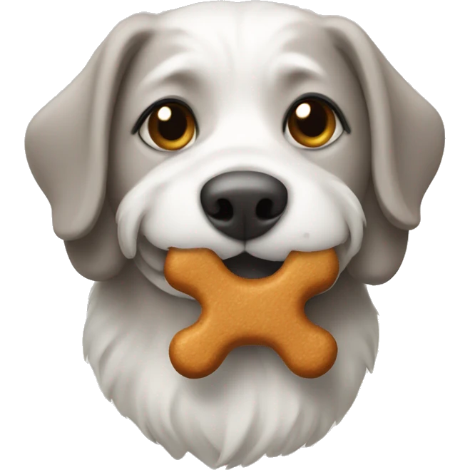 A dog treat emoji