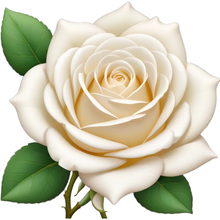 simple white rose without leaves, this style 🌸 emoji