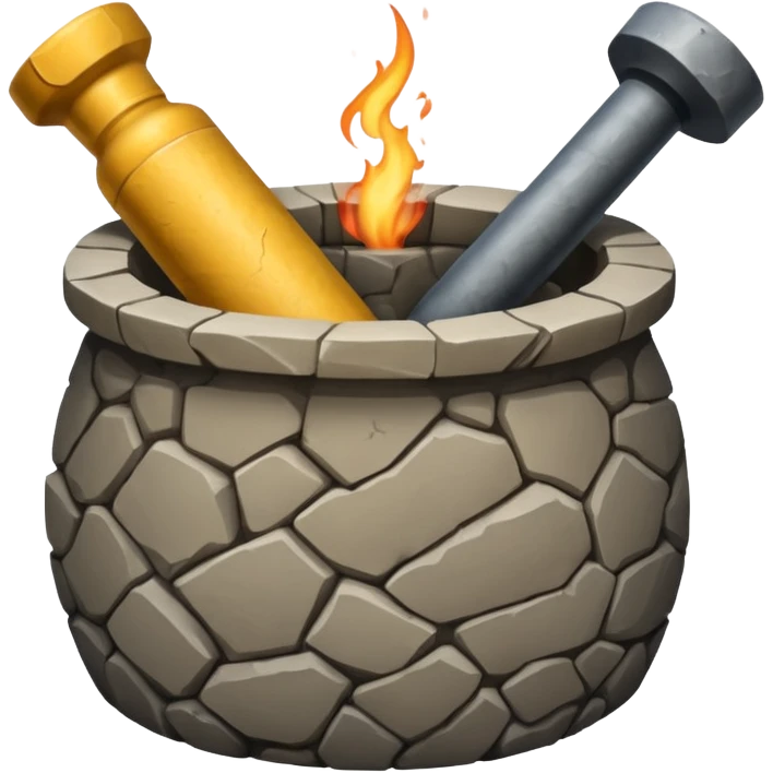 a mortar without pestle emoji