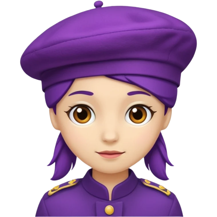 a purple berret emoji