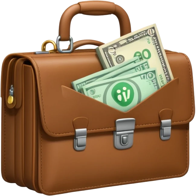 open wifi money filled briefcase emoji