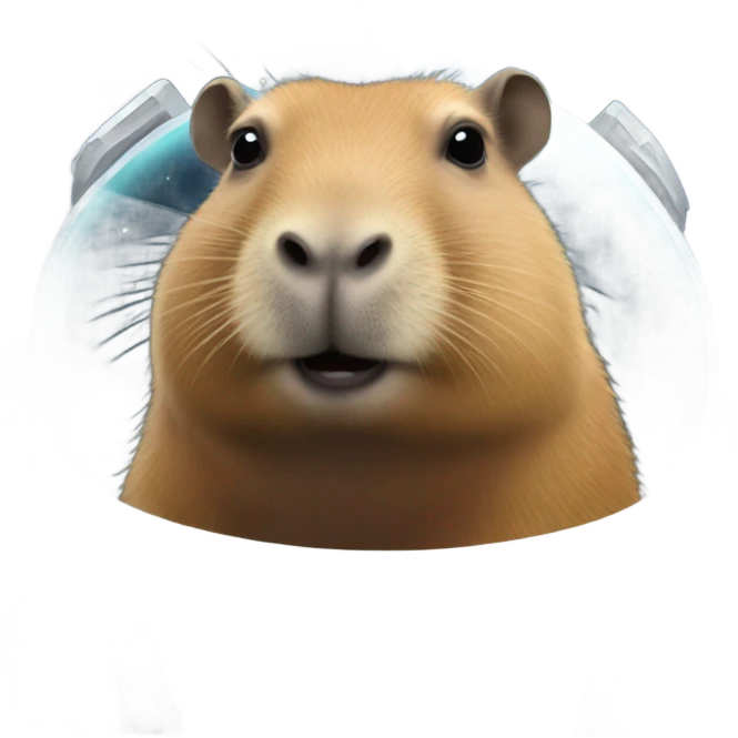 capybara in outer space emoji