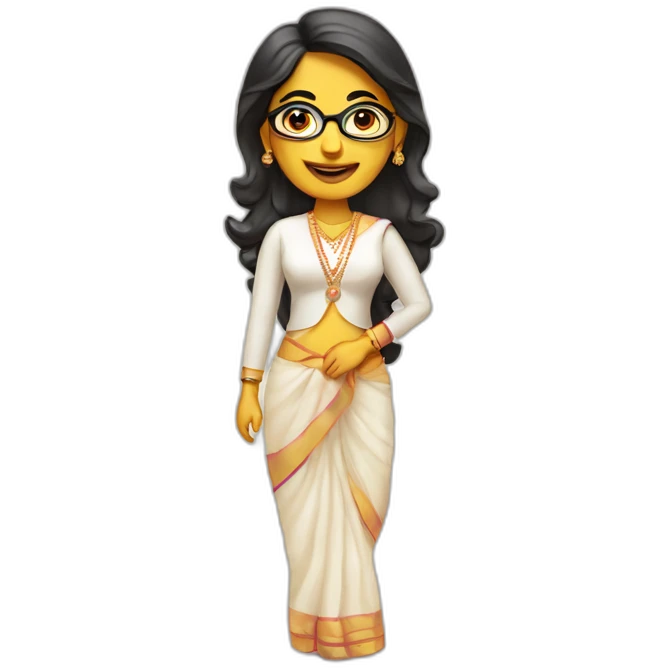Lakshmi+business woman+ no spectacles+indian emoji