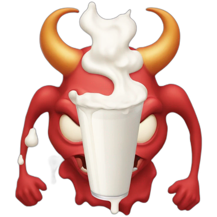 satan with milk emoji