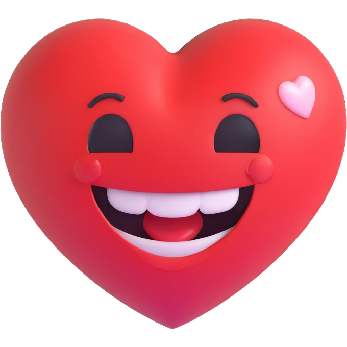 smiling face with a heart popping out emoji