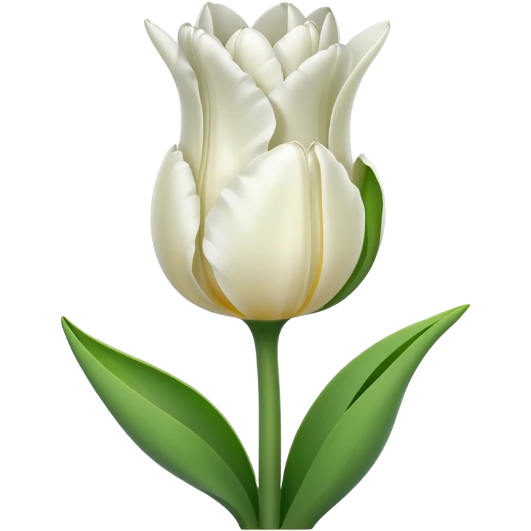white tulip emoji