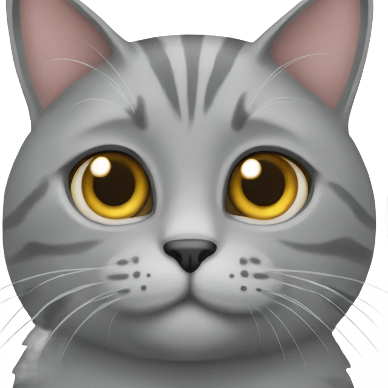 Grey cat emoji