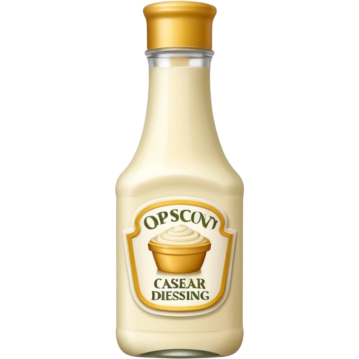 Creamy Caesar dressing bottle emoji