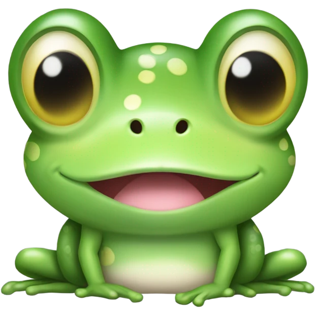 frog with bunny ears emoji