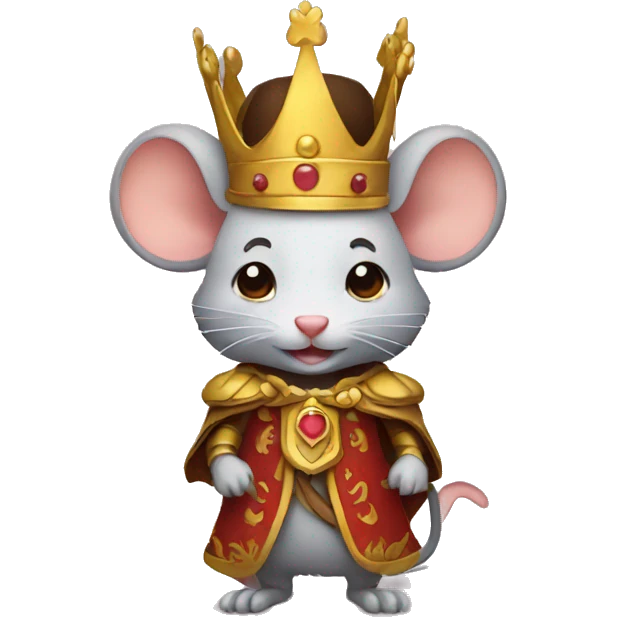 Mouse king emoji