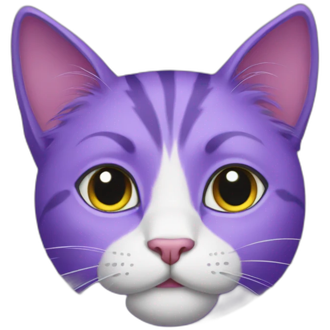 Purple cat emoji