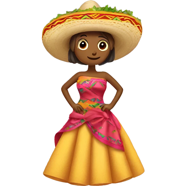 Taco with a dress emoji