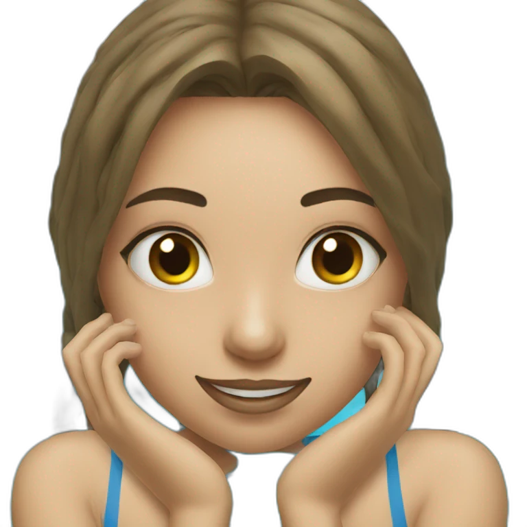 Girl in pool emoji