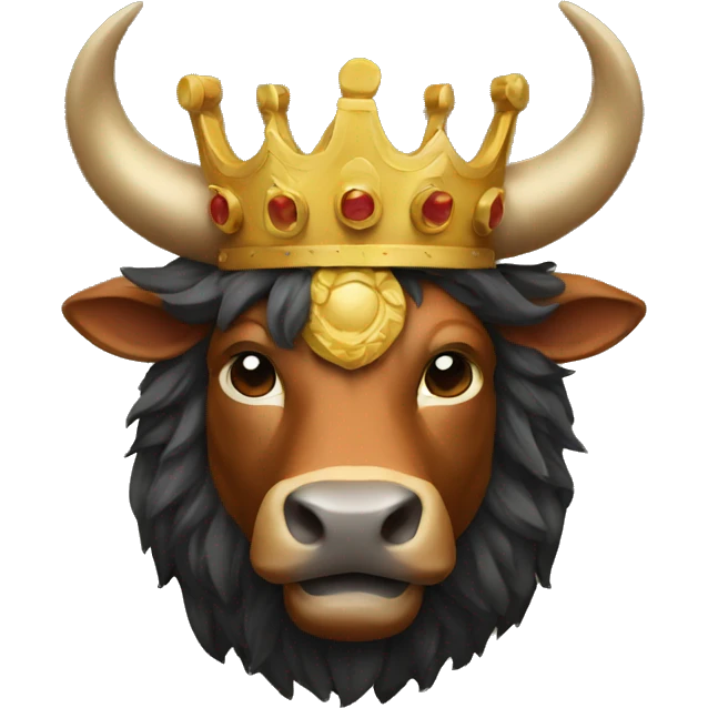 a bull king emoji